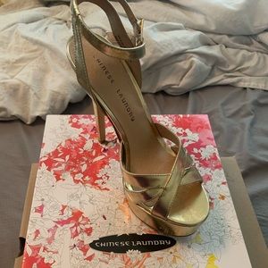 Gold heels